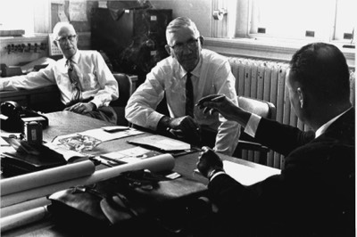  Ted Regenhardt (center) - Cape Girardeau Postmaster 1957 - 1970 