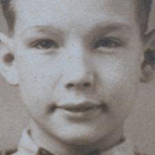 Samuel Napoleon Miller family photo portrait - L to R: Armen, Sam, Carmen, Myrtle, Lyndell.