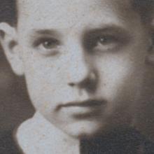 Samuel Napoleon Miller family photo portrait - L to R: Armen, Sam, Carmen, Myrtle, Lyndell.