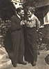 Walter Polack and wife Elsie Regenhardt in front of home 1635 Gardenia Ave, Long Beach, CA circa 1940 MQ