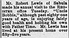 Robert Lewis visits Register office - Iron County Register 24 Sep 1908 pg 5