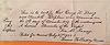 George W King to Elisabeth Stephens Marriage License 1872