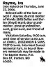 Iva Raymo nee Hakes (dau Edward D Hakes) Obit STL Post-Dispatch 23 Jun 2006 pg C015