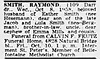 Smith, Raymond Obit STL Globe Democrat 9 Oct 1958 pg 11