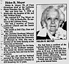 Helen R Meyer nee Evans Obit SE Missourian 31 Jan 1992 pg 10A Helen R Meyer nee Evans Obit SE Missourian 31 Jan 1992 pg 10A