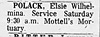 Elsie Polack nee Regenhardt Obit - Independent Press-Telegram (Long Beach, CA) 11 Sep 1971 pg 24 col 5