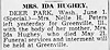Ida E Hughey Arrangements Spokane Chroonicle 1 Jun 1945 pg 15 col 3