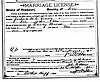 Nancy Minor nee King to Joshua Young Marriage License 1893