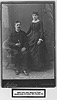 WEST William Henry (b 1863) wedding photo with POWELL Minnie Lee (b 1866) taken 20 October 1885 Hannibal MO.