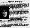 Jon David Porterfield Obit - The Advertiser 1 Aug 2019 pg 3 col 3