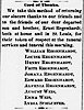 Ernst Regenhardt Card of Thanks for funeral The Cape Girardeau Democrat 23 Apr 1892 pg 3 col 5