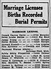 Leimbach, Oacar to Mrs Mathilda Sander Marriage License STL Post Dispatch 22 Mar 1941 Pg 12