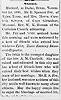 Mecca Casebolt Gregor to E. Spencer Fry marriage annc - Cape Girardeau Democrat 14 Nov 1891 pg 3 col 6