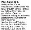 Fielding A Poe Jr Obit STL Post-Dispatch 8 Sep 2013 pg A23 Fielding A Poe Jr Obit STL Post-Dispatch 8 Sep 2013 pg A23