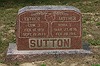 Nora Lewis and Edw Sutton grave marker