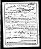 Margaret Veth (Mrs Ottoo Heberer) Burial Certificate