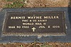 Bernis Miller military grave marker Bernis Miller military grave marker