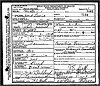 Joseph Brady Lewis Death Certificate