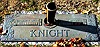 Inez Lewis Knight and Ben Knight gravestone