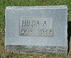 Hilda A gravestone