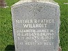 Elizabeth and James Willhoit gravestone