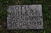 Otis Miller grave marker