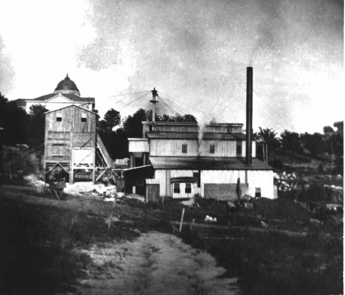 Photo of The Regenhardt Marble Quarry that suppled the stone for constuction of Acacemic Hall.  Taken 1905.